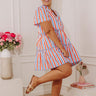Liberty Lane Stripe Mini Dress Curves Image - 1