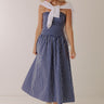 Everyday Classic Stripe Midi Dress in Navy Image - 1