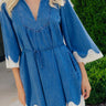 Downtown Nashville Denim Mini Dress Image - 1