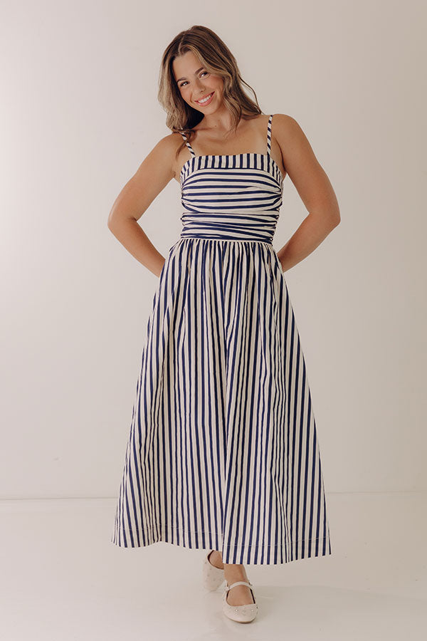 Nantucket Nights Stripe Midi Dress