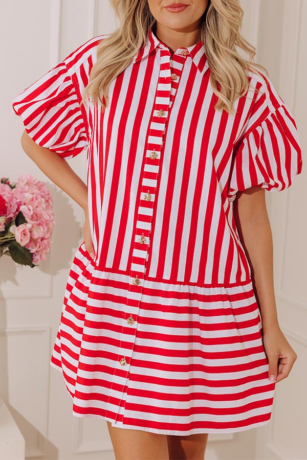 Boardwalk Chic Stripe Mini Dress Image - 2