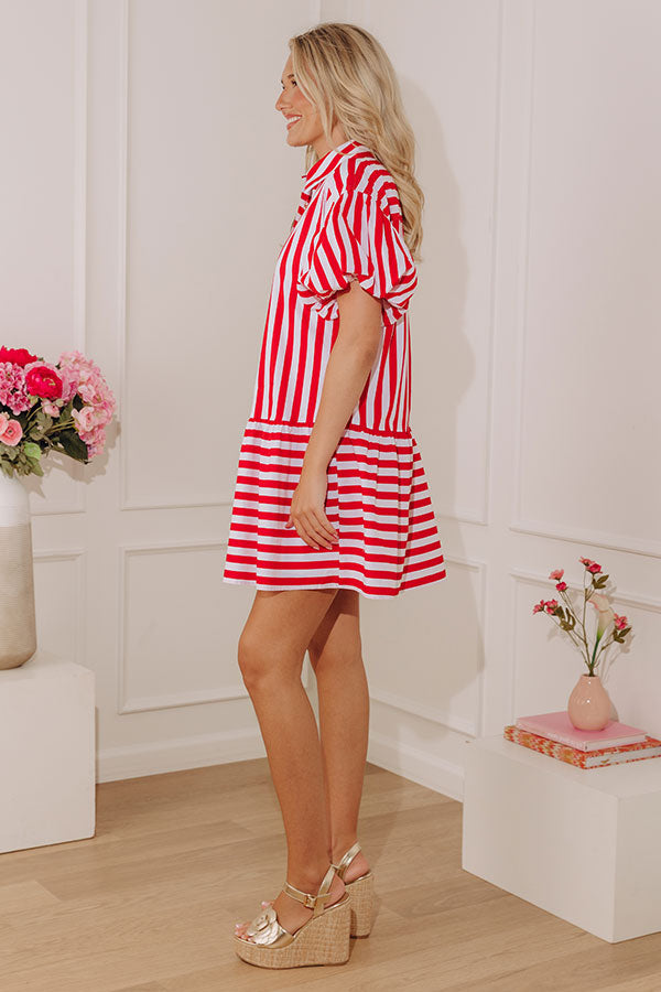 Boardwalk Chic Stripe Mini Dress Image - 3