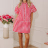 Boardwalk Chic Stripe Mini Dress Image - 1