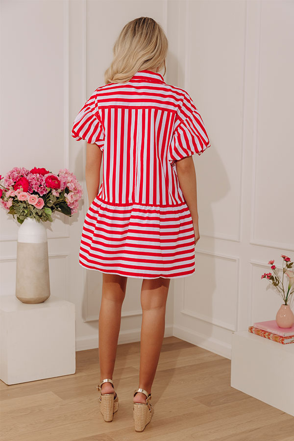 Boardwalk Chic Stripe Mini Dress Image - 4