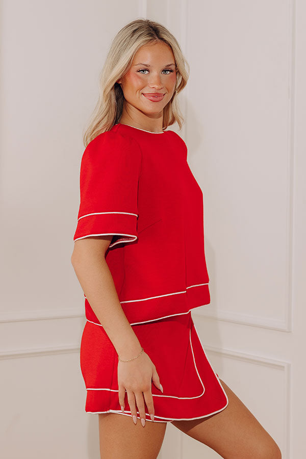 Park Day Chic Scuba Top Image - 4