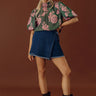 Sweet Elegance Floral Jacquard Top Image - 1