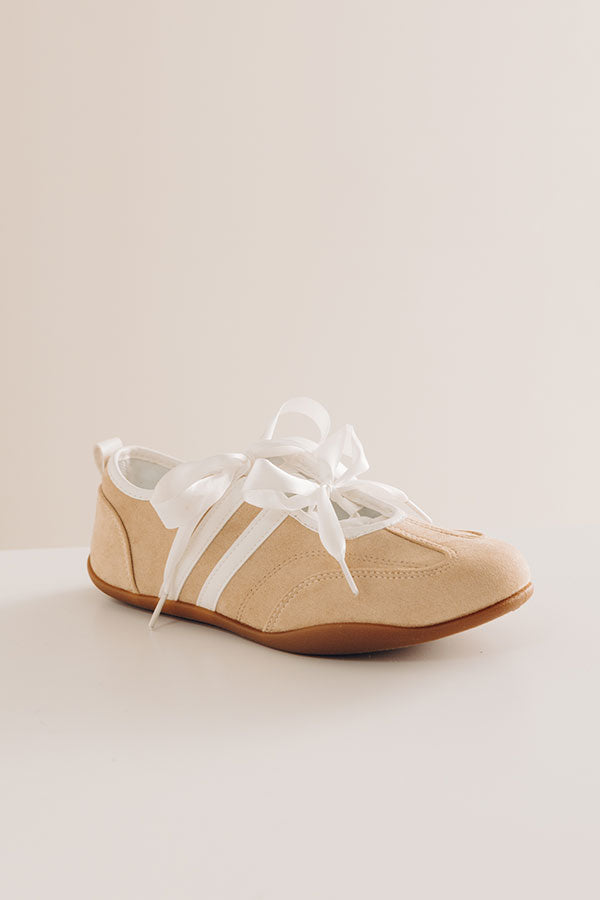 The Bally Faux Suede Ribbon Laced Sneaker Image - 2