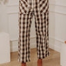 The Sammy High Waist Gingham Barrel Leg Pants Image - 1