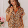 Wild At Heart Quarter Zip Leopard Top Image - 1