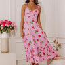 Rose Garden Bliss Floral Midi Dress Image - 1