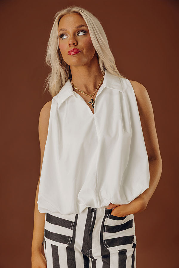 Book Club Chic Bubble Hem Top Image - 1