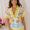 Sweet Limoncello Floral Embroidered Top Image - 1