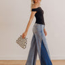 MICA Dakota High Waist 2-Tone Wide Leg Jean Image - 1