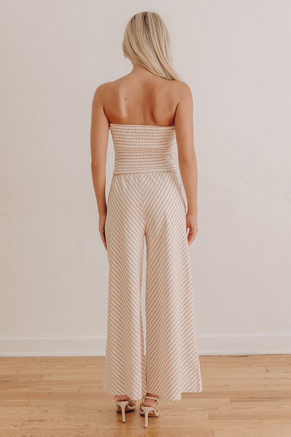 Seaside Sorbet Stripe Wide Leg Jumpsuit Image - 3
