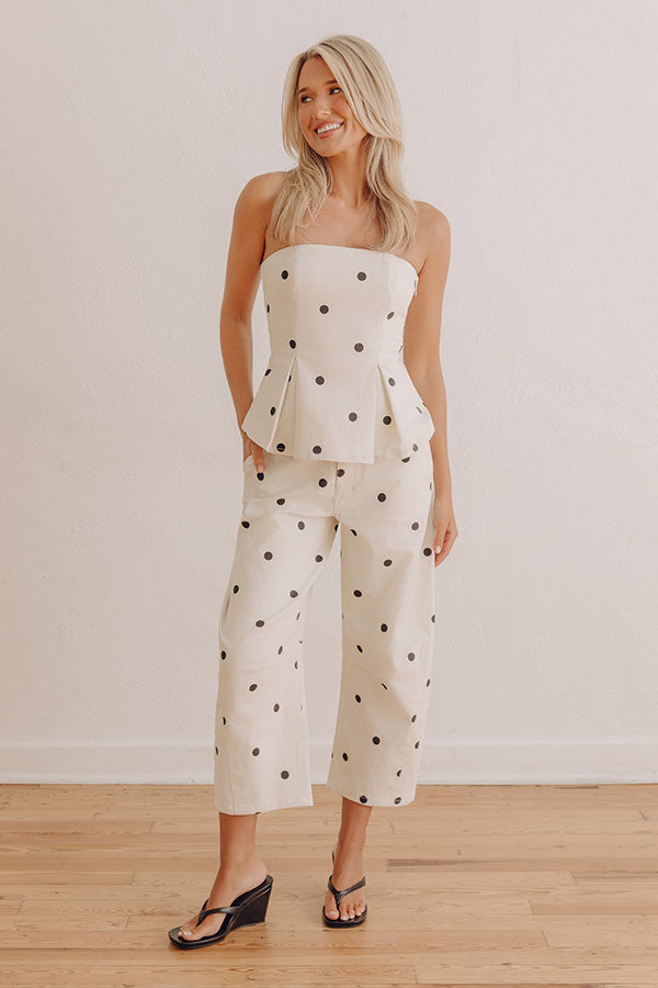 Sweet Spotlight High Waist Polka Dot Barrel Leg Jeans Image - 2