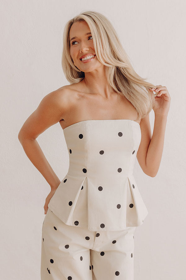 Sweet Spotlight Polka Dot Top Image - 5