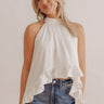 Happy Place Ruffle Top in White Image - 1