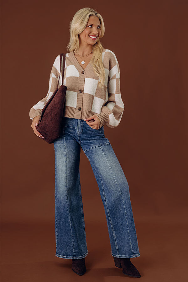 The Briar Midrise Tummy Control Wide Leg Jean Image - 1