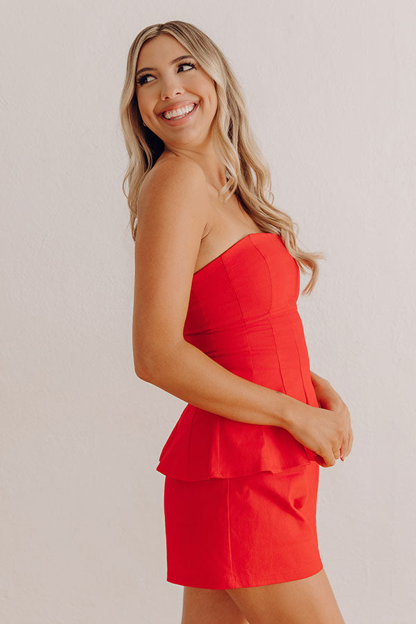 All Eyes On You Peplum Top Image - 4