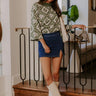 First Date Chic High Waist Denim Skort in Dark Wash Image - 1