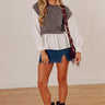 First Date Chic High Waist Denim Skort in Dark Wash Image - 1
