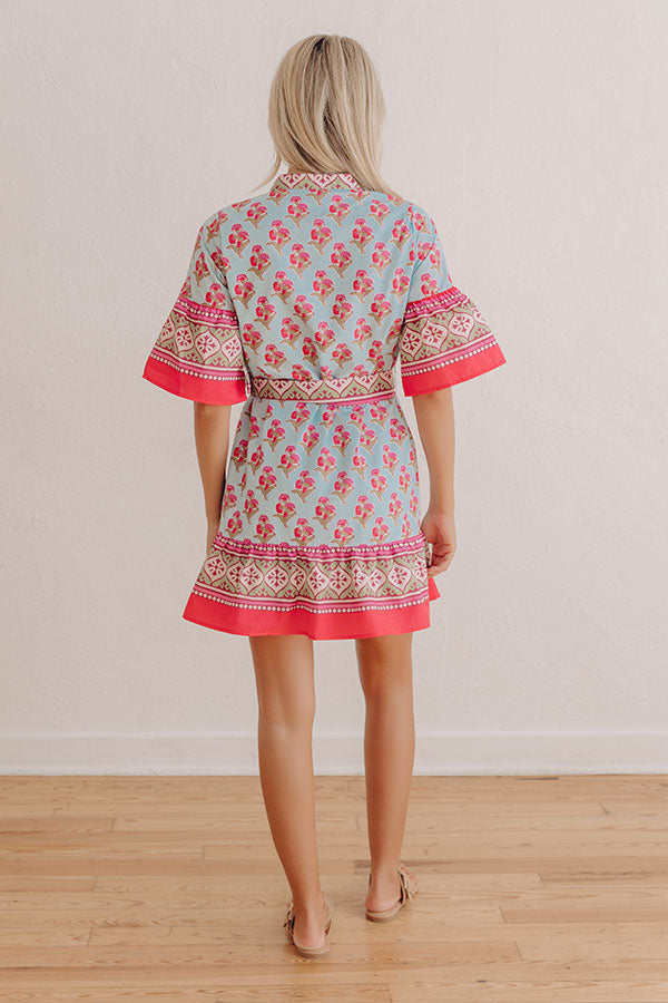 Sunkissed Stroll Floral Mini Dress Image - 4