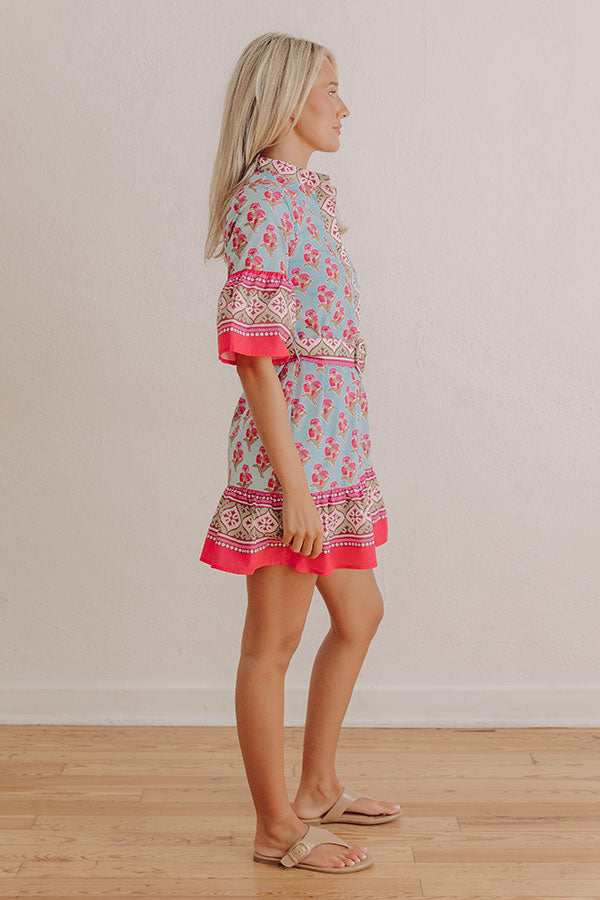 Sunkissed Stroll Floral Mini Dress Image - 3