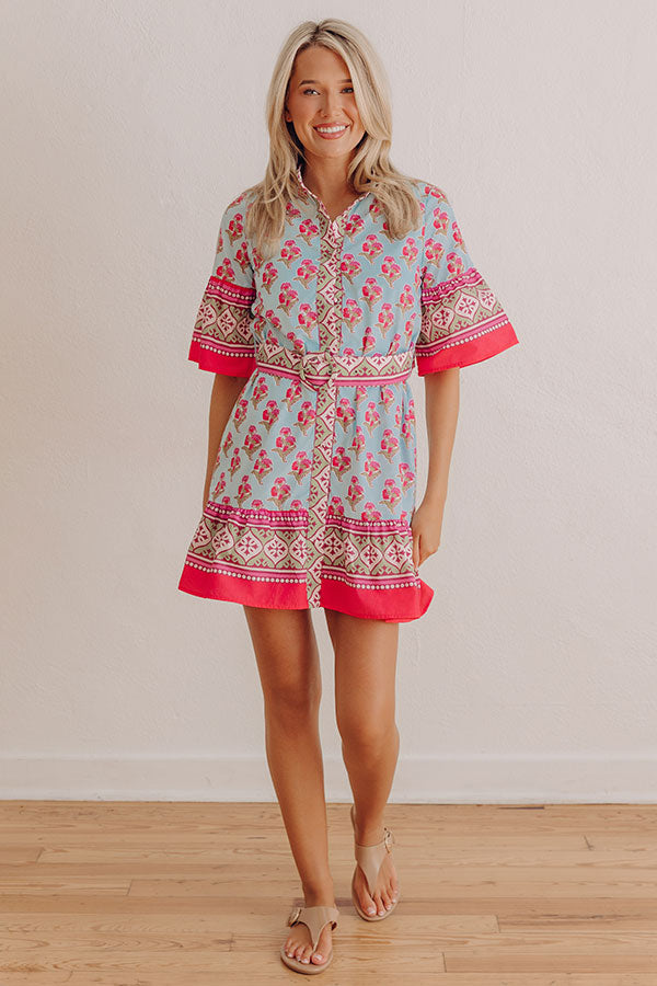 Sunkissed Stroll Floral Mini Dress Image - 1