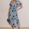 Boardwalk Bloom Stripe Midi Dress Image - 1