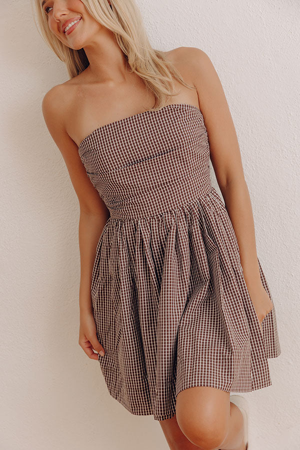 French Cottage Gingham Mini Dress – Impressions Online Boutique