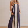 Coastal Escape Stripe Wide Leg Jumpsuit Image - 1