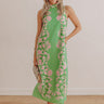 Paradise Lane Floral Satin Midi Dress Image - 1