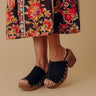 Call Me Faux Suede Platform Heel in Black Image - 1