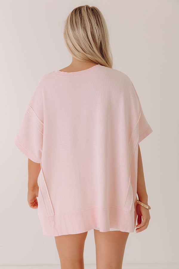 Essential Ease Oversized Terry Tee Image - 4