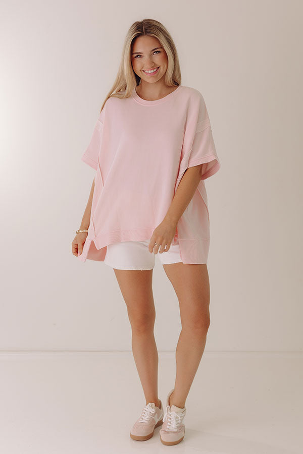 Essential Ease Oversized Terry Tee Image - 5