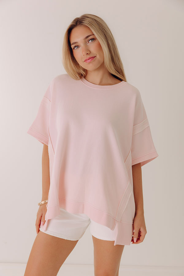 Essential Ease Oversized Terry Tee Image - 1