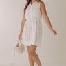 Sunday Society Eyelet Mini Dress in White Image - 1