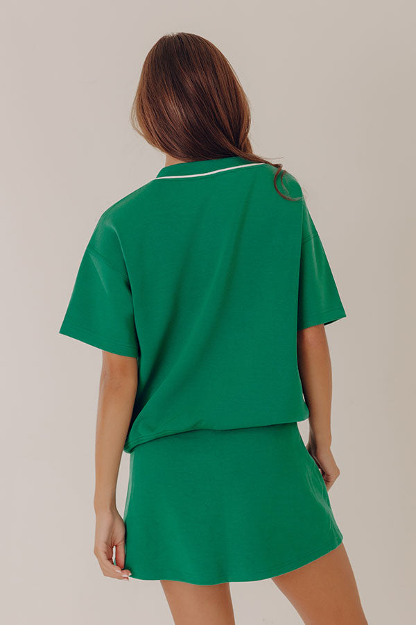Simply Charming Scuba Tee in Green Image - 5