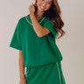 Simply Charming Scuba Tee in Green Image - 1