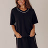 Simply Charming Scuba Tee in Black Image - 1