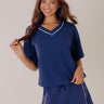 Simply Charming Scuba Tee in Navy Image - 1