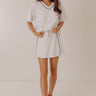 Simply Charming High Waist Scuba Skort in Light Grey Image - 1
