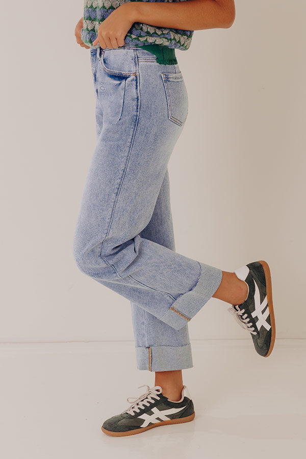The Evelyn High Waist Tummy Control Straight Leg Jean Image - 4