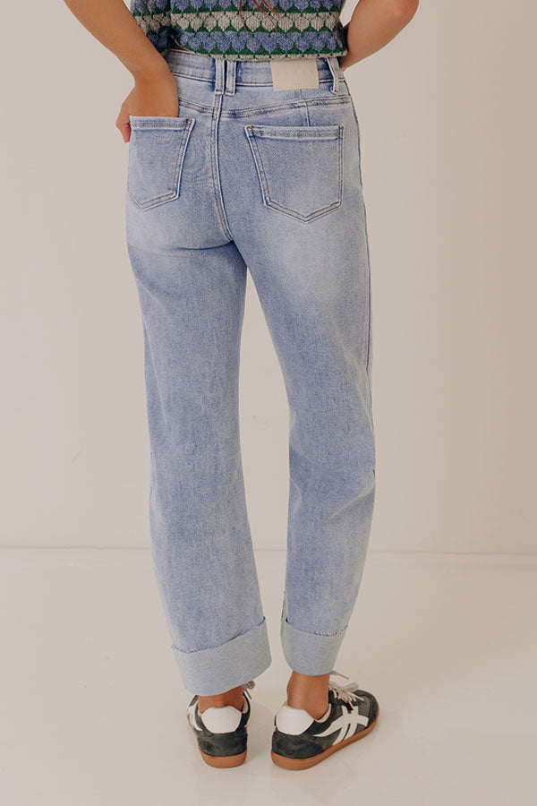 The Evelyn High Waist Tummy Control Straight Leg Jean Image - 5