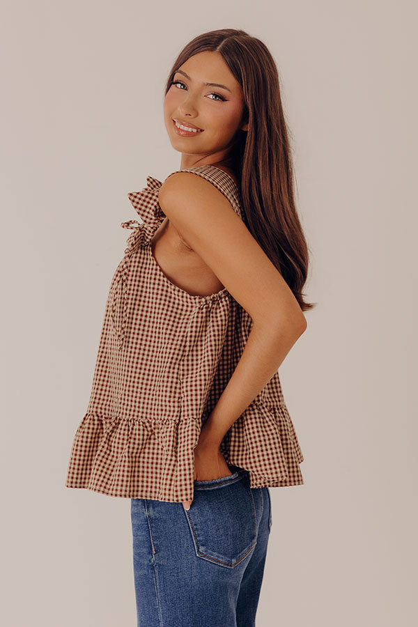 Country Charm Gingham Top Image - 3
