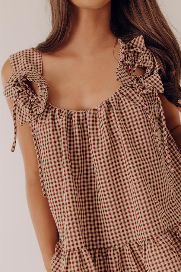 Country Charm Gingham Top Image - 4
