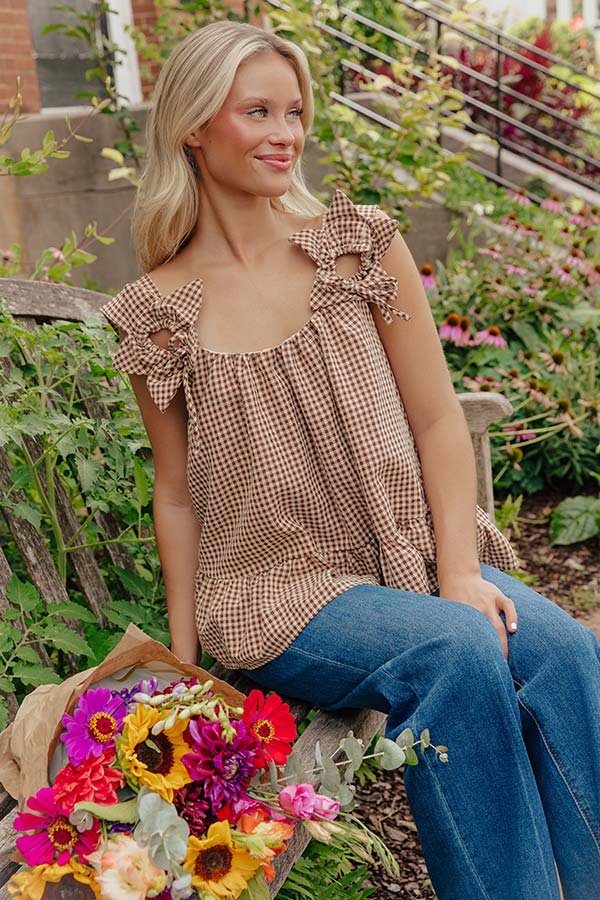Country Charm Gingham Top