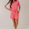 Simply Soft Scuba Romper in Bubblegum Pink Image - 1