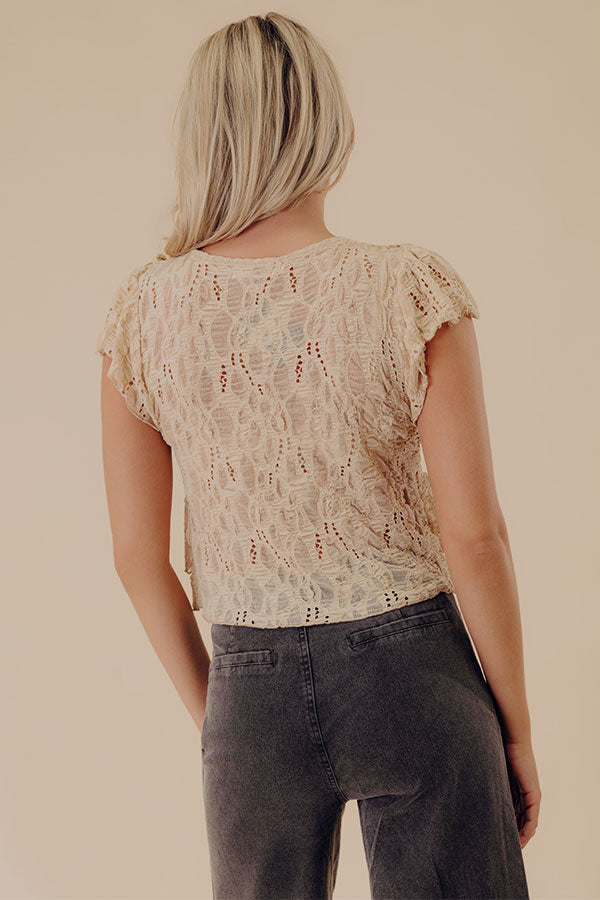 Free Spirit Eyelet Ruffle Top Image - 5