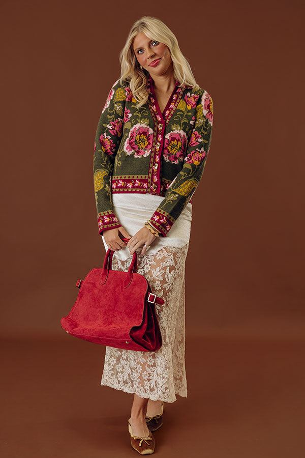 Perfect Petals Knit Cardigan